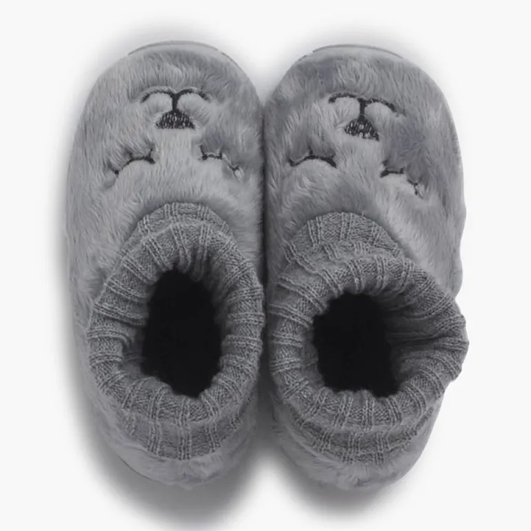 Menino Pisamonas Pantufas Ursinho Pelo Suave Meia