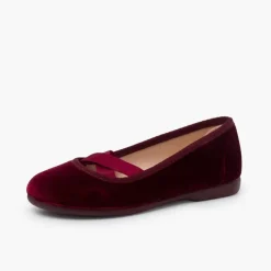 Menina Pisamonas Sabrinas Veludo Tipo Ballet