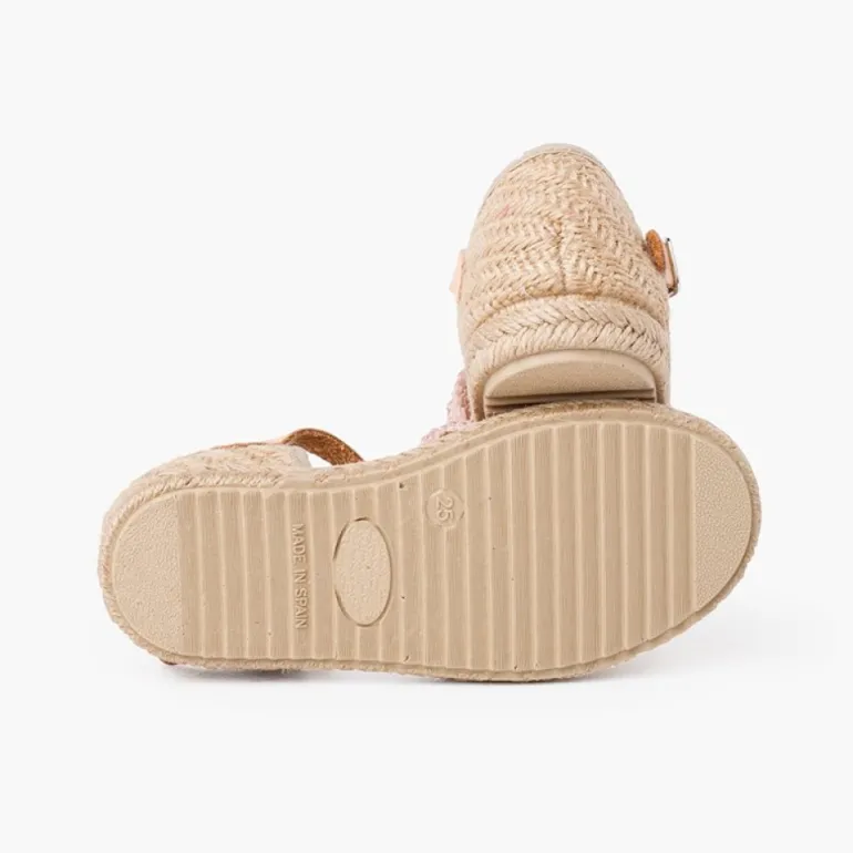 Menina Pisamonas Sandalia Alpargata Macrame Menina Com Fivela