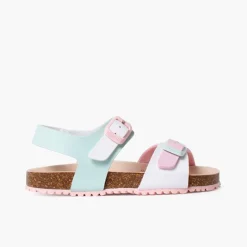 Menina Pisamonas Sandálias Bio Multicolor Dupla Fivela Menina