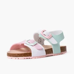 Menina Pisamonas Sandálias Bio Multicolor Dupla Fivela Menina