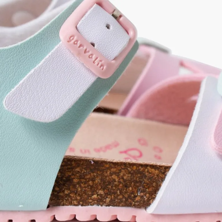 Menina Pisamonas Sandálias Bio Multicolor Dupla Fivela Menina