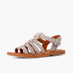 Menina Pisamonas Sandálias Camurca Tipo Gladiador Fivela