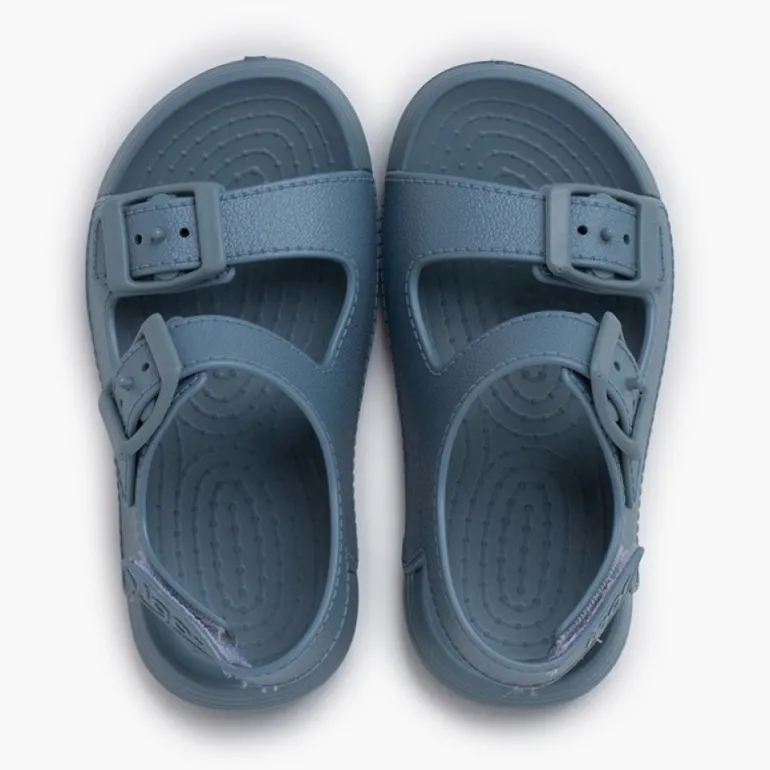 Menino Pisamonas Sandálias De Borracha Dupla Fivela Sola Eva Cores Tira Aderente