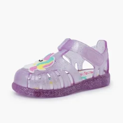 Menino Pisamonas Sandálias De Borracha Glitter Unicornio Tira Aderente