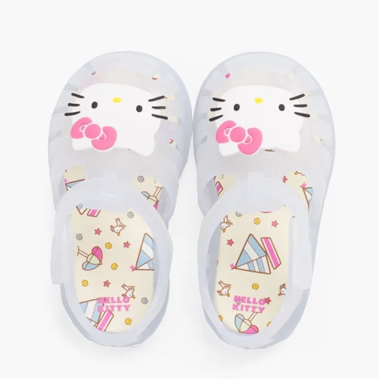 Menino Pisamonas Sandálias De Borracha Hello Kitty Fecho Aderente