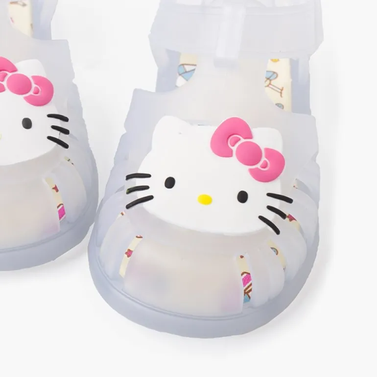 Menino Pisamonas Sandálias De Borracha Hello Kitty Fecho Aderente