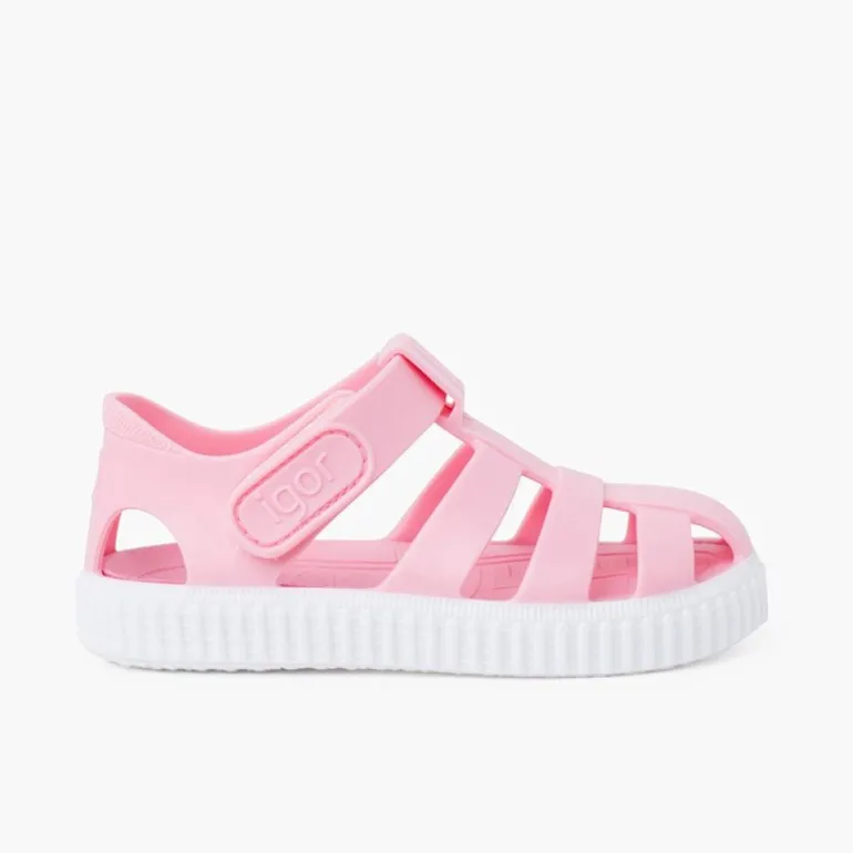 Menino Pisamonas Sandálias De Borracha Tipo Sapatilhas Tira Aderente