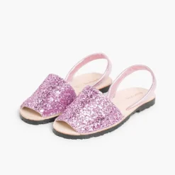 Mulher Pisamonas Sandálias Menorquinas Glitter Menina E Mulher