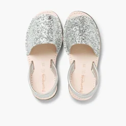 Mulher Pisamonas Sandálias Menorquinas Glitter Menina E Mulher