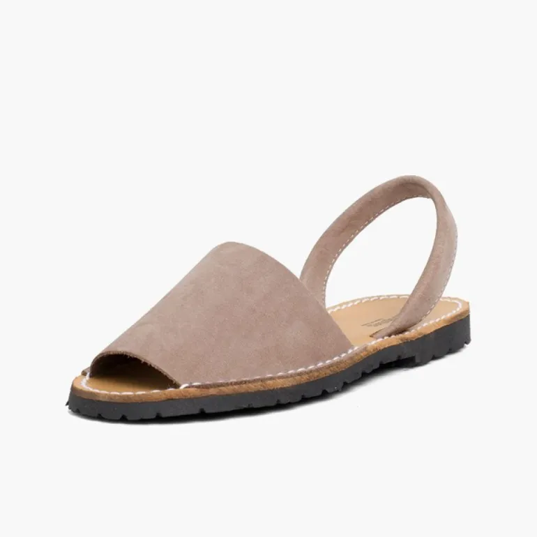 Mulher Pisamonas Sandálias Menorquinas Nobuck