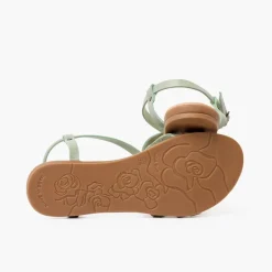 Menina Pisamonas Sandálias Tiras Cruzadas Fecho Fivela Menina