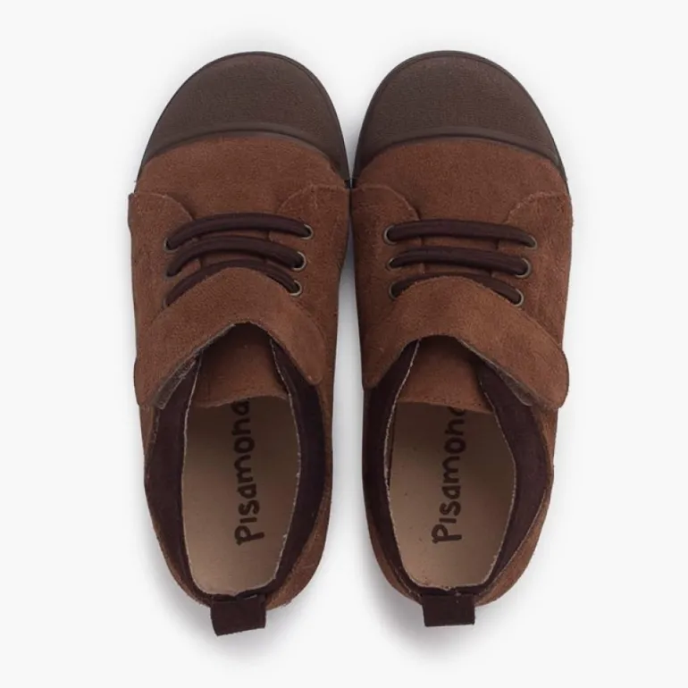 Menino Pisamonas Sapatilhas Fecho Aderente E Atacadores Elasticos