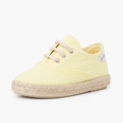 Menina Pisamonas Sapatilhas Lona Atacadores Sola Alpercata