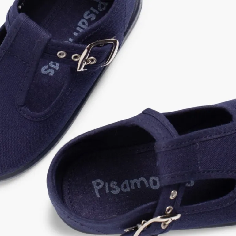 Menino Pisamonas Sapato Pepito Tela Com Fivela