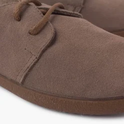 Menina Pisamonas Sapatos Atacadores Camurca Sola Caramelo