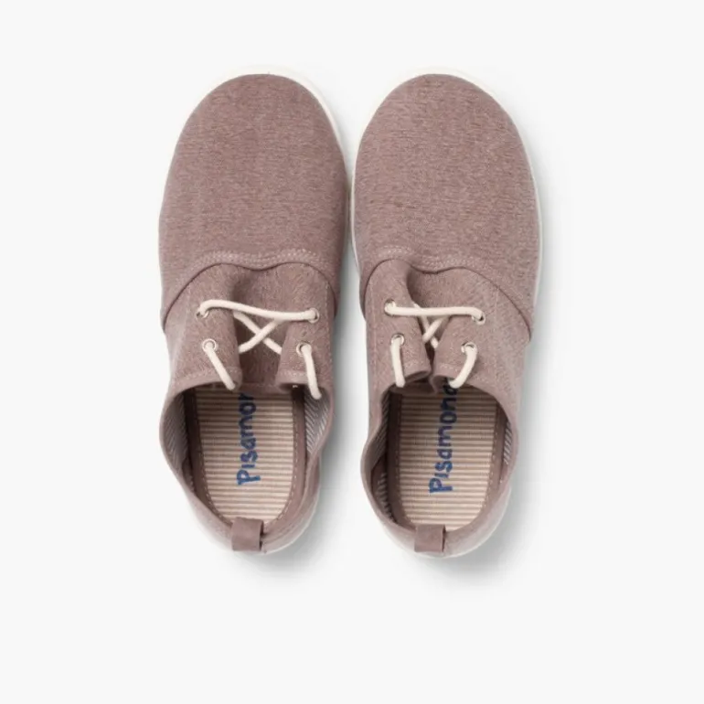 Menino Pisamonas Sapatos Blucher Atacadores Sola De Borracha