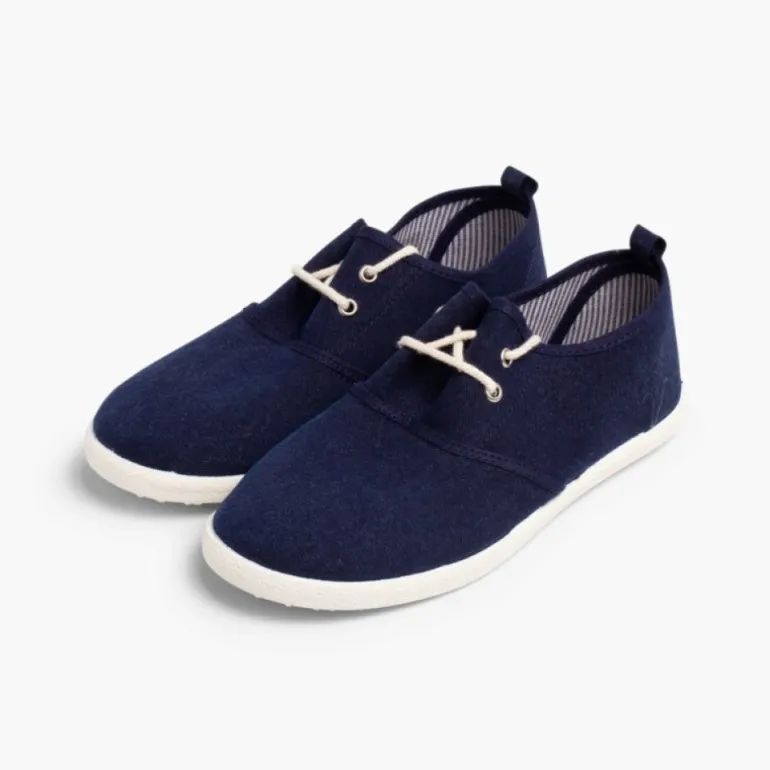 Menino Pisamonas Sapatos Blucher Atacadores Sola De Borracha