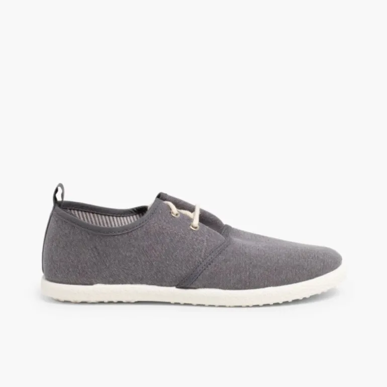 Menino Pisamonas Sapatos Blucher Atacadores Sola De Borracha