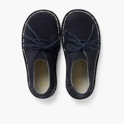Menino Pisamonas Sapatos Blucher Camurca Com Picotado