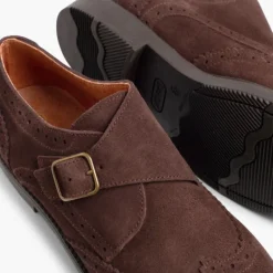 Menino Pisamonas Sapatos Blucher Camurca Fivela