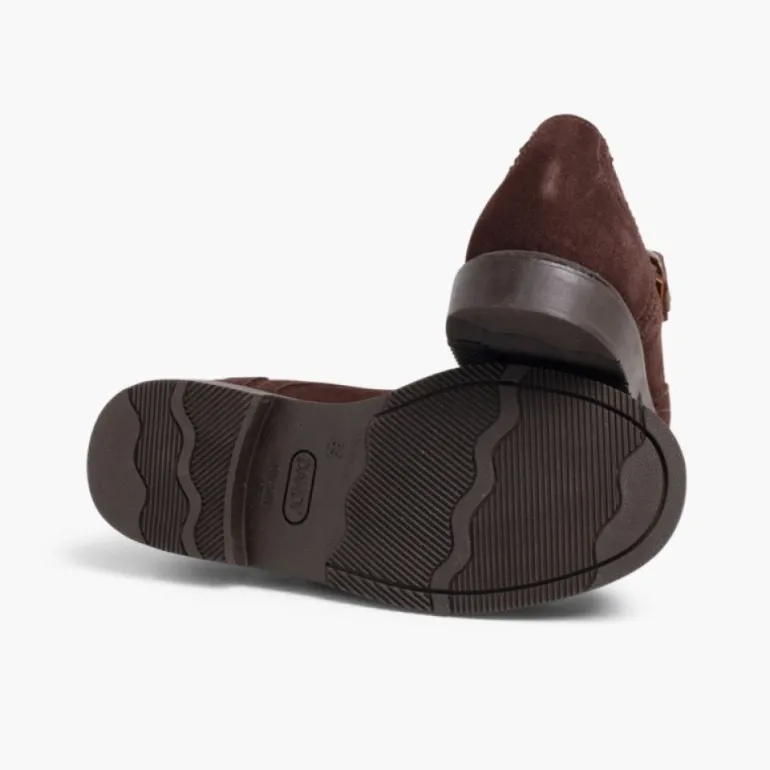 Menino Pisamonas Sapatos Blucher Camurca Fivela