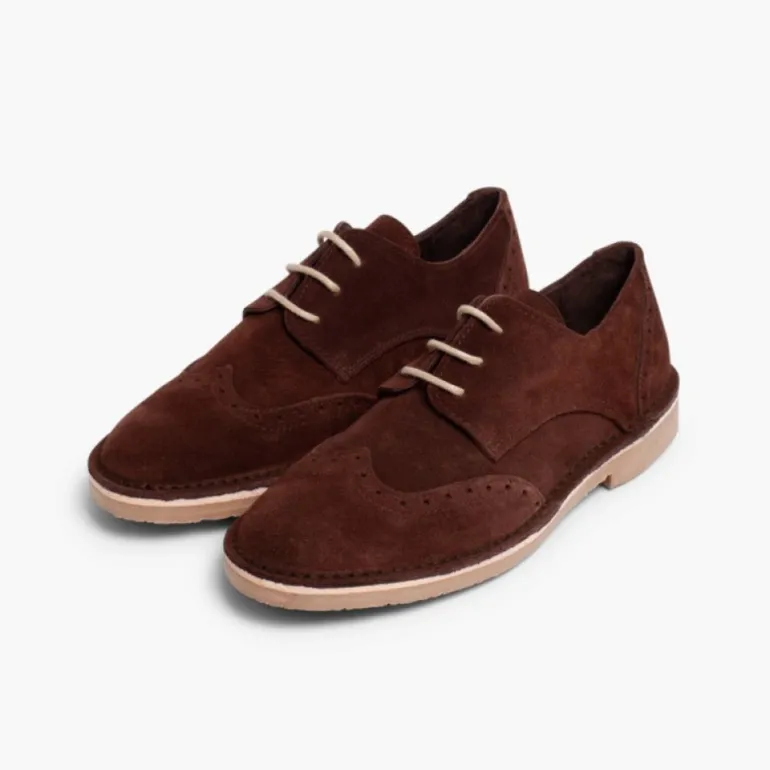 Menino Pisamonas Sapatos Blucher Com Picotado