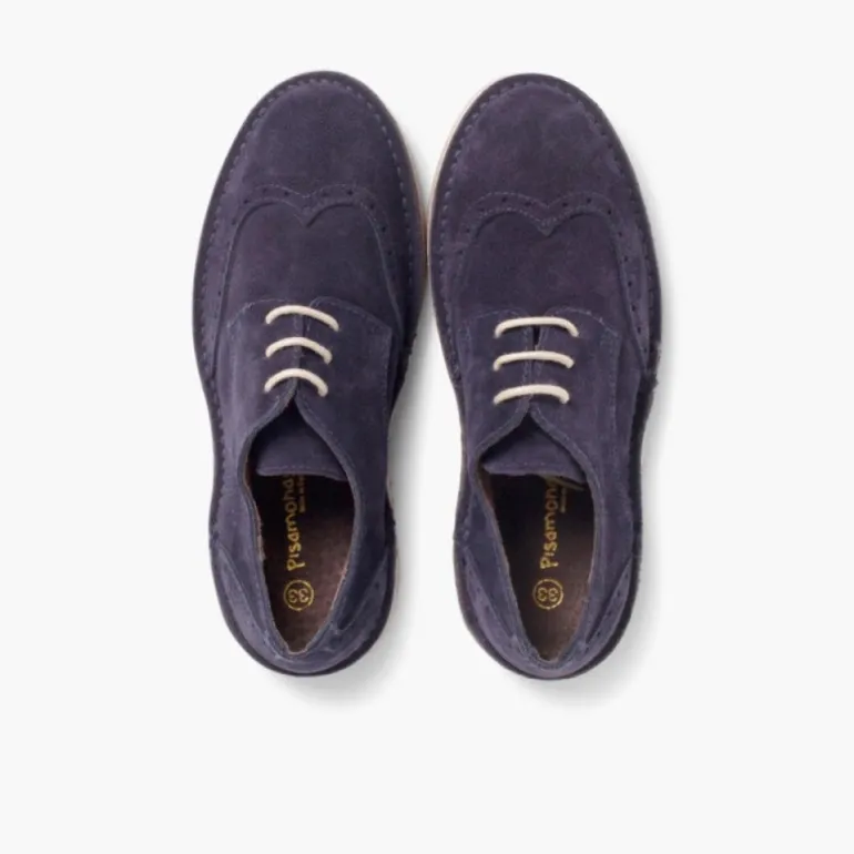 Menino Pisamonas Sapatos Blucher Com Picotado
