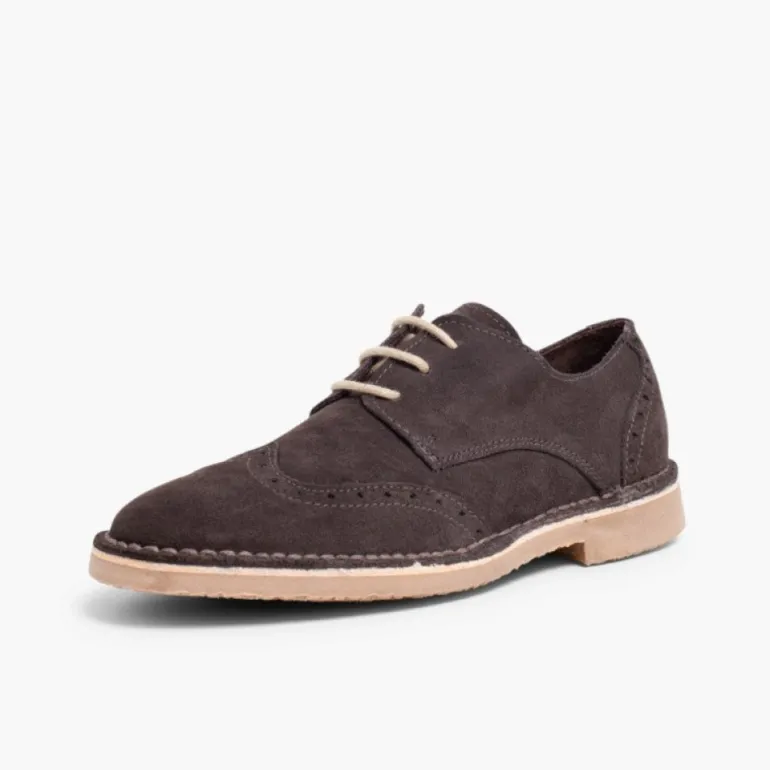 Menino Pisamonas Sapatos Blucher Com Picotado