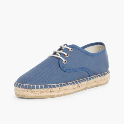 Menina Pisamonas Sapatos Blucher De Lona Com Sola Alpargata