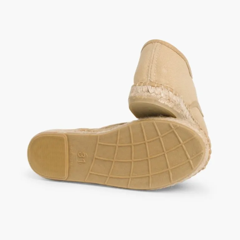 Menina Pisamonas Sapatos Blucher De Lona Com Sola Alpargata
