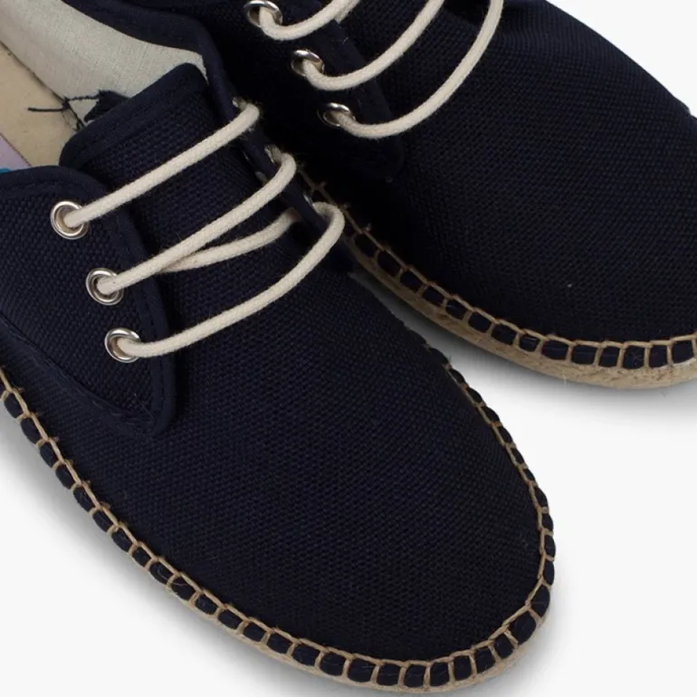 Menina Pisamonas Sapatos Blucher De Lona Com Sola Alpargata