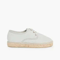 Menina Pisamonas Sapatos Blucher De Lona Com Sola Alpargata