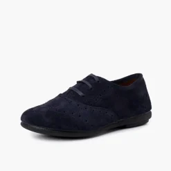Menina Pisamonas Sapatos Blucher Menina E Mulher Camurca