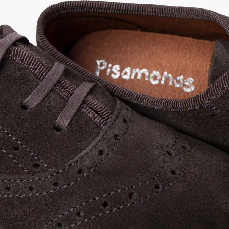 Menina Pisamonas Sapatos Blucher Menina E Mulher Camurca