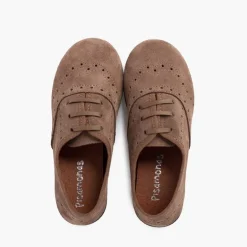 Menina Pisamonas Sapatos Blucher Menina E Mulher Camurca