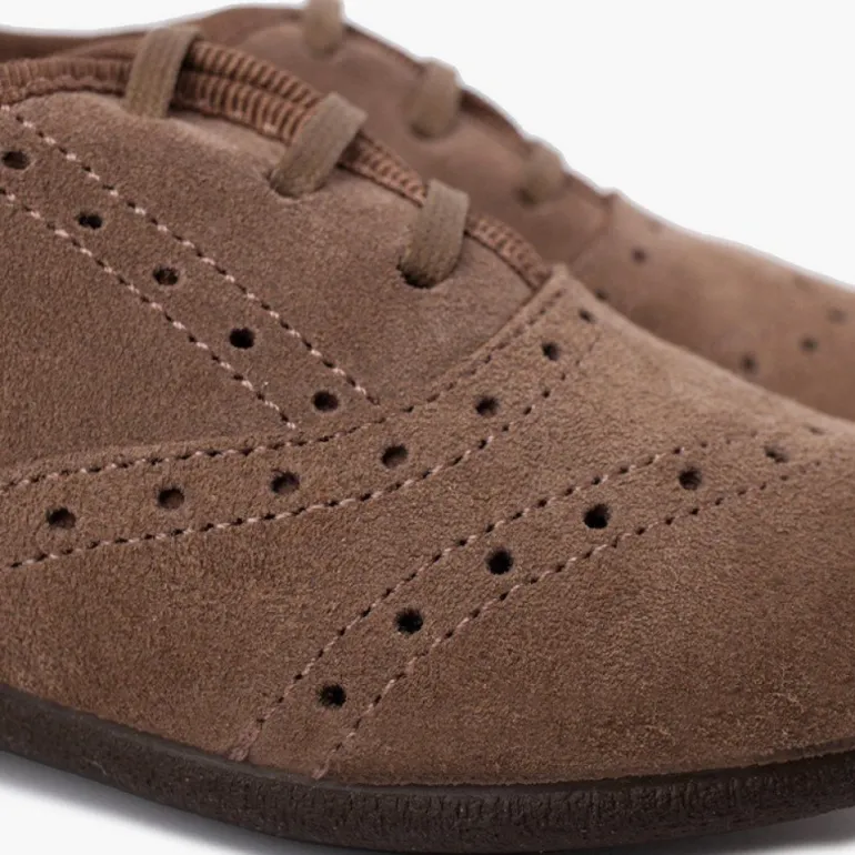 Menina Pisamonas Sapatos Blucher Menina E Mulher Camurca