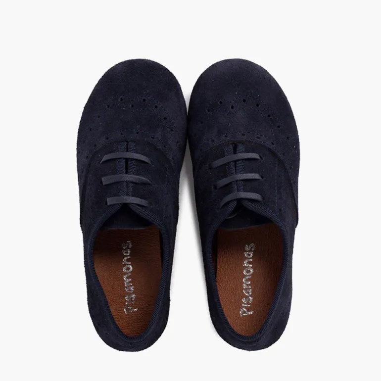 Menina Pisamonas Sapatos Blucher Menina E Mulher Camurca