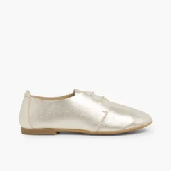Menina Pisamonas Sapatos Blucher Menina E Mulher Metalizados