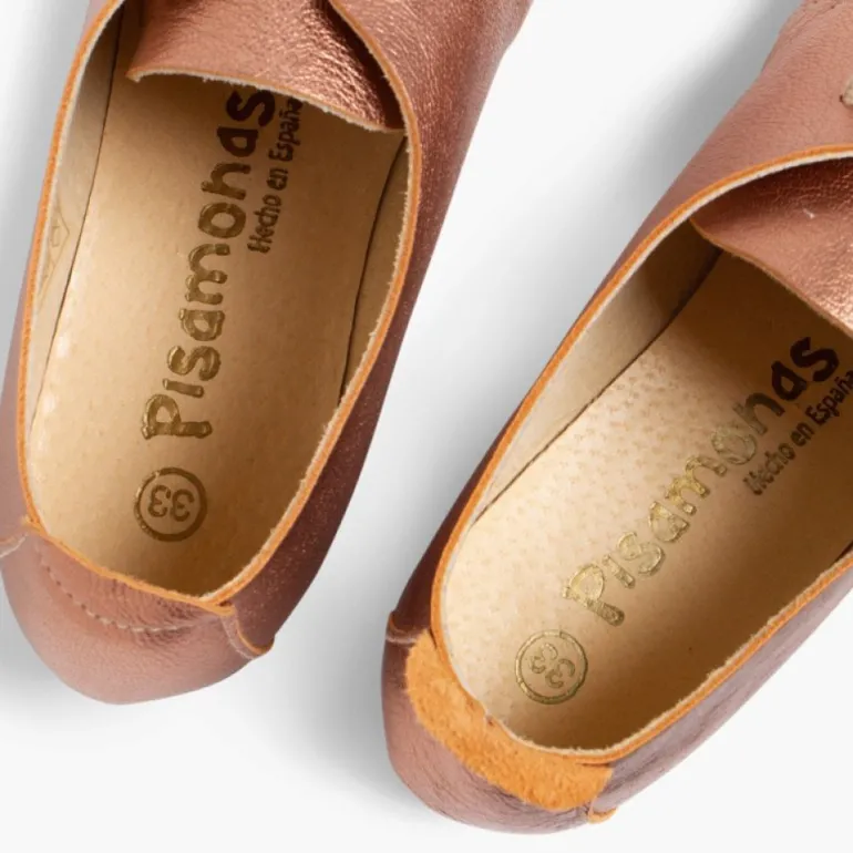 Menina Pisamonas Sapatos Blucher Menina E Mulher Metalizados