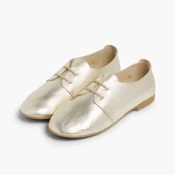 Menina Pisamonas Sapatos Blucher Menina E Mulher Metalizados