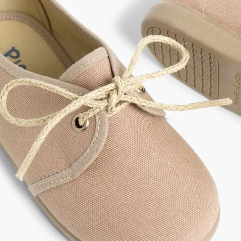 Menina Pisamonas Sapatos Blucher Menino Lona
