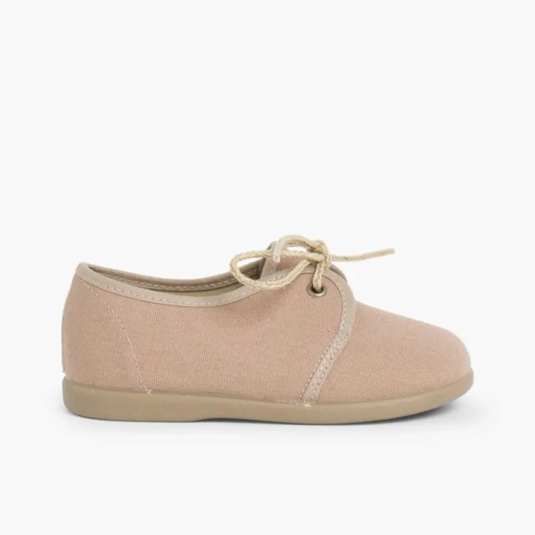 Menina Pisamonas Sapatos Blucher Menino Lona