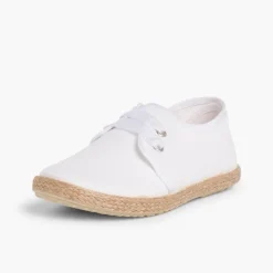 Menino Pisamonas Sapatos Blucher Sola Alpargata Efeito Raso