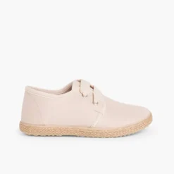 Menino Pisamonas Sapatos Blucher Sola Alpargata Efeito Raso