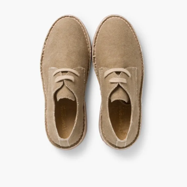 Menino Pisamonas Sapatos Blucher Tela De Saco