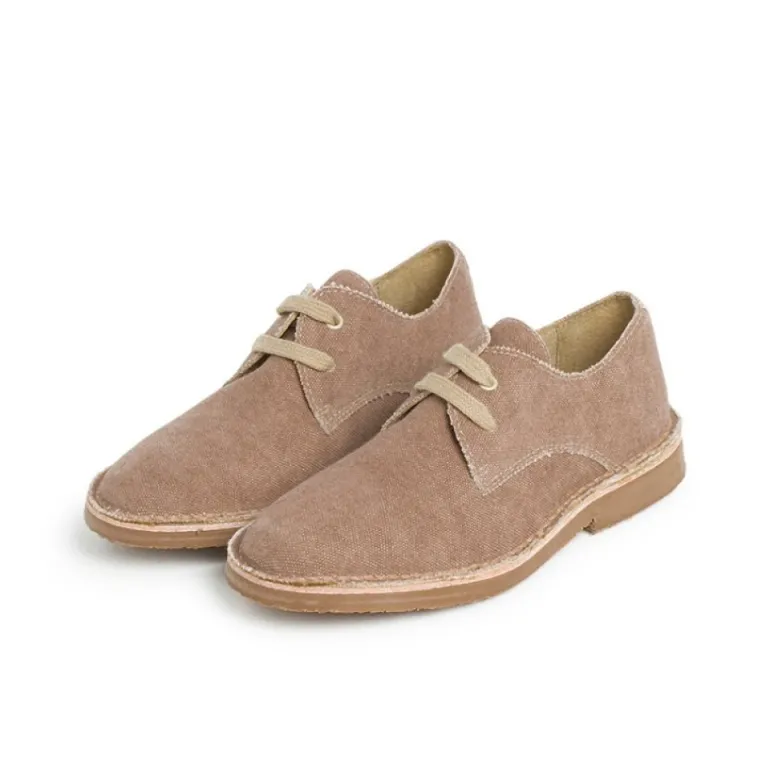 Menino Pisamonas Sapatos Blucher Tela De Saco