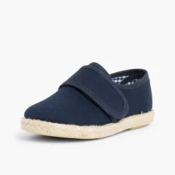 Menina Pisamonas Sapatos Blucher Tiras Aderentes Sola Alpargata