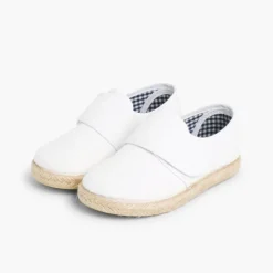 Menina Pisamonas Sapatos Blucher Tiras Aderentes Sola Alpargata