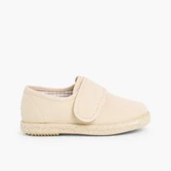 Menina Pisamonas Sapatos Blucher Tiras Aderentes Sola Alpargata
